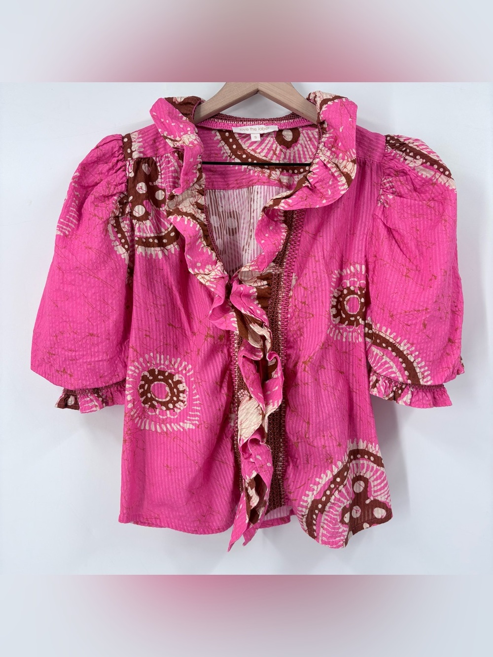 Love the Label Gigi Pink Pattern Zuri Top